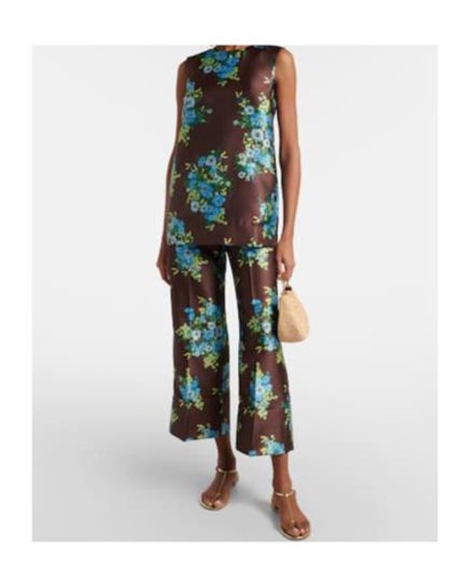 ALÉMAIS Green Floral Top