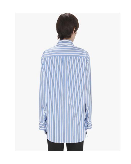 J.W. Anderson Blue Jw Anderson Peplum Drape Shirt