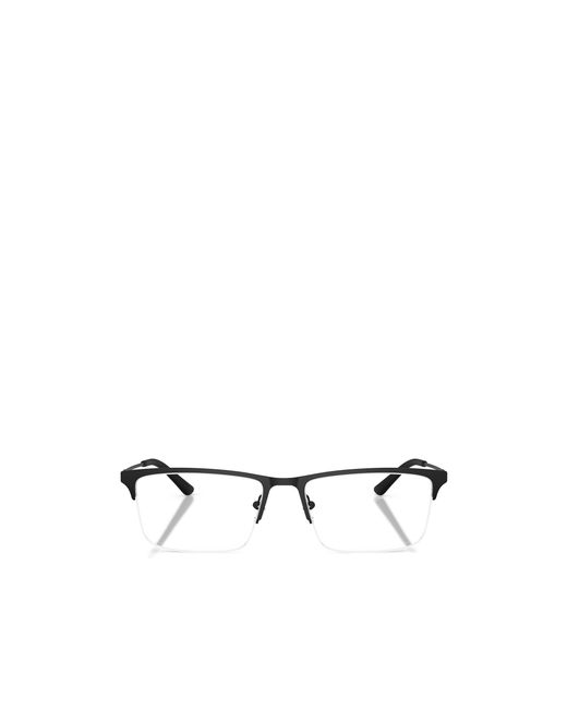 Emporio Armani Metallic Rectangle-Frame Glasses for men