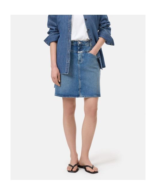 Closed Blue Stover-X Mini Skirt