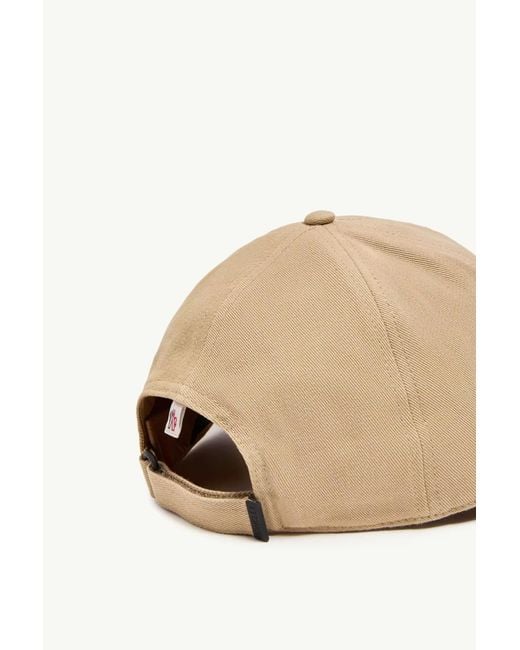 Moncler Natural Grenoble Logo Baseball Cap for men