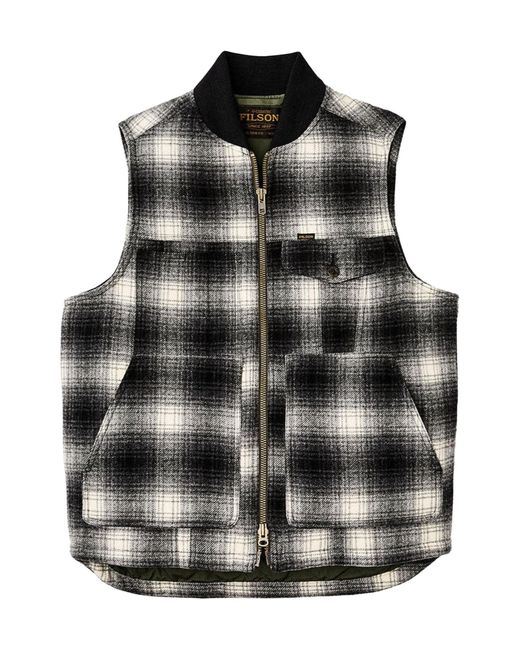 Filson Black Sleeveless Vest for men
