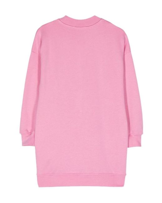 MSGM Pink Crew Neck Sweatshirt