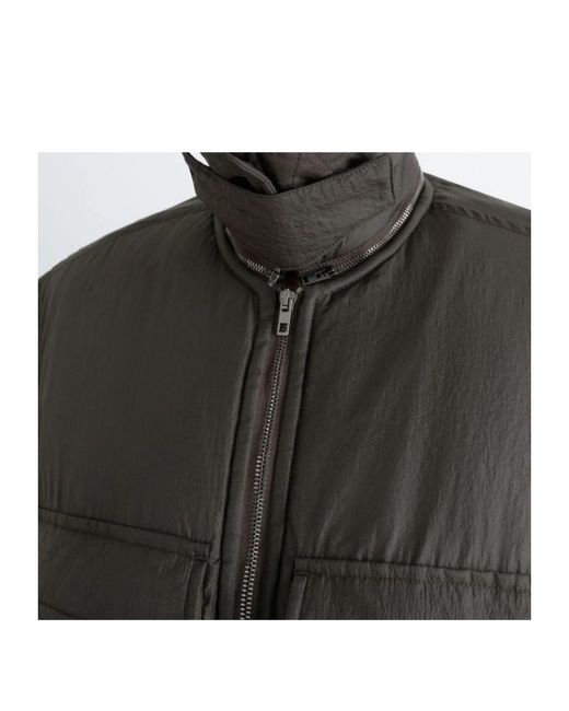 Lemaire Black Detachable-Collar Puffer Jacket