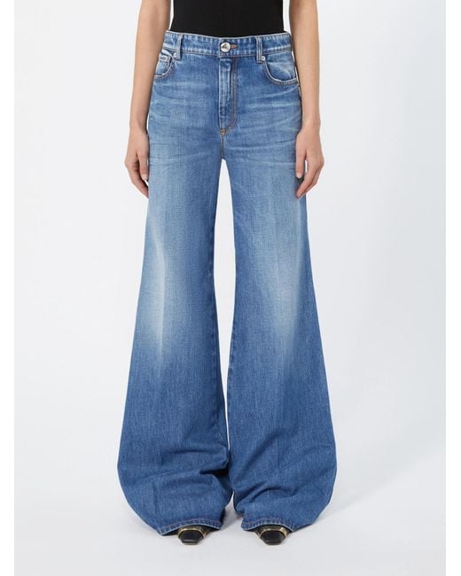 Sportmax Blue Spdmeandro Flared Jeans