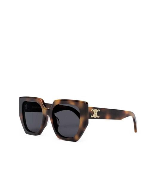 Céline Multicolor Logo Sign Extra-Large Frame Sunglasses