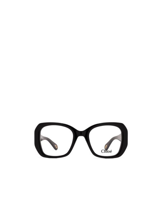 Chloé Black Chloé Eyewear Rectangular Frame Glasses