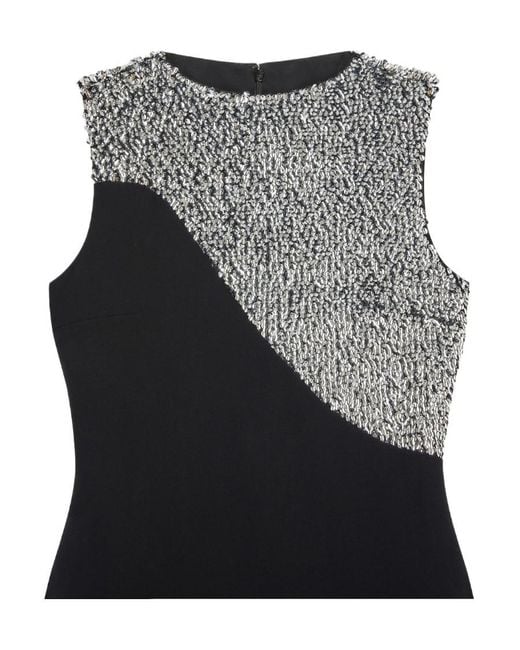 Givenchy Black Sleeveless Evening Dress With Sequins Embroidered