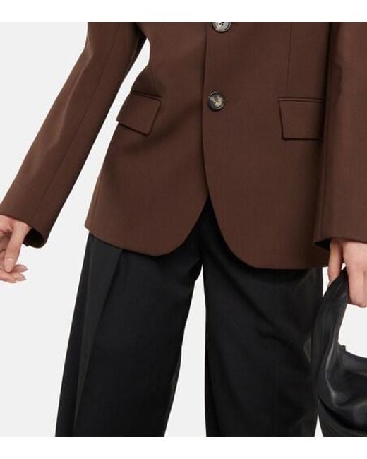 Petar Petrov Brown Ilan Single-Breasted Wool Blazer