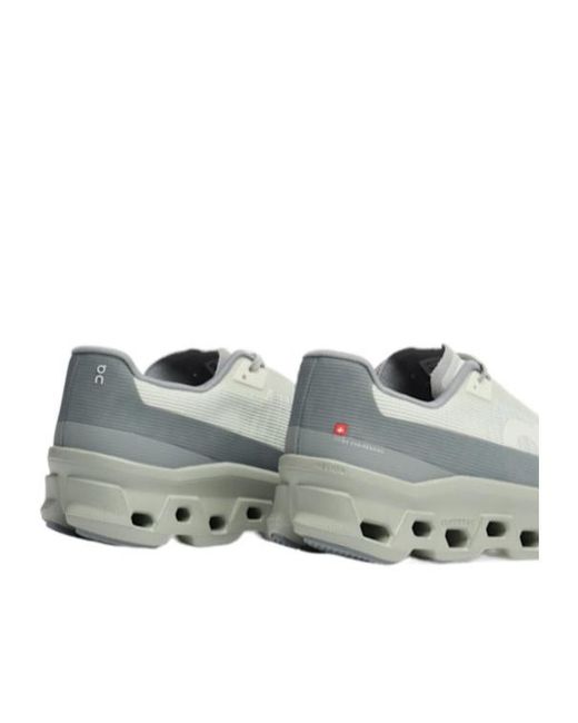 On Shoes Gray Laceup Thicksoled Sneakers for men