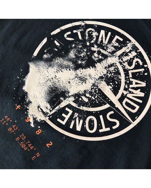 Stone Island Black Short Sleeve T-Shirt for men