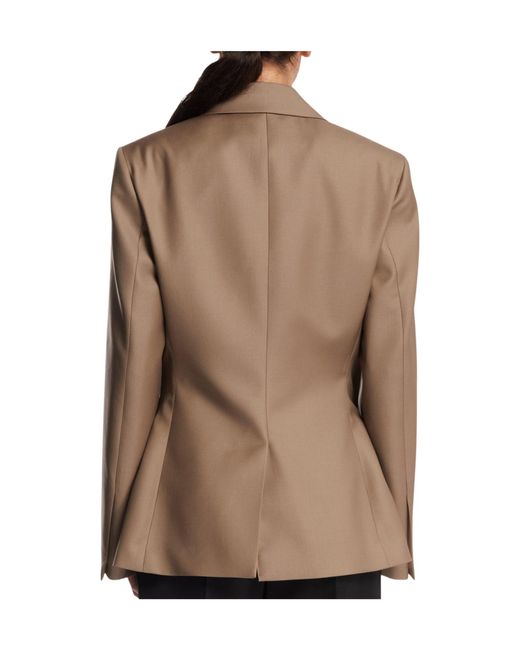Rohe Brown Hourglass Double-Breasted Blazer