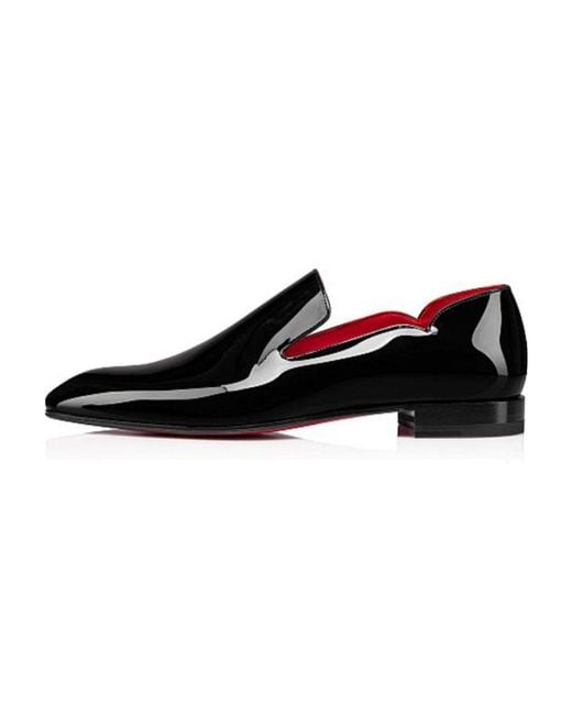 Christian Louboutin Black Logo Business Casual Shoes for men
