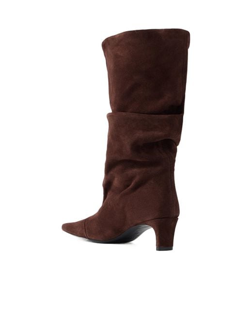 Staud Brown Suede Knee Boots