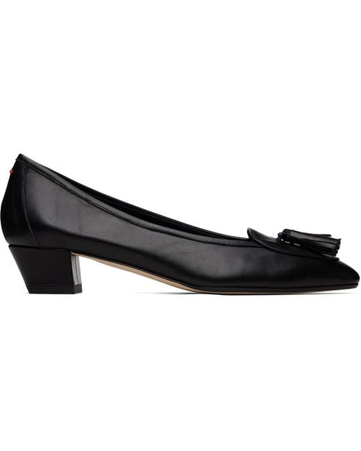 Aeyde Black Valentine Tassel-Detail Leather Pumps