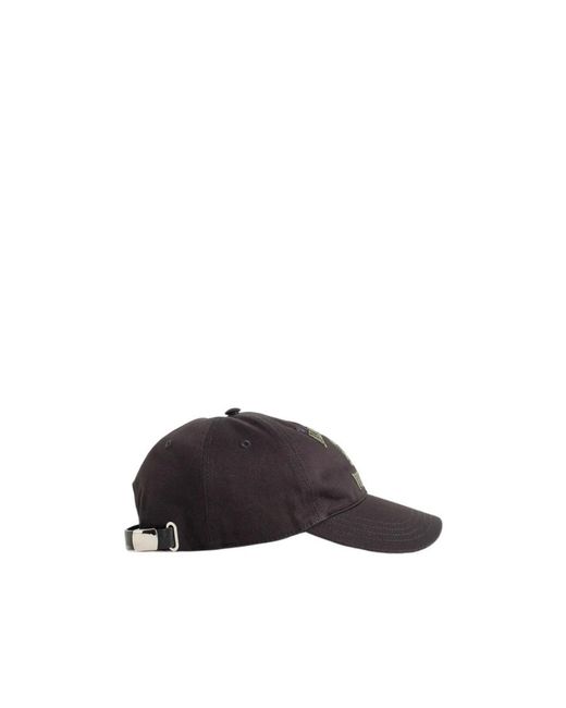 McQueen Black Logo Embroidered Baseball Cap for men