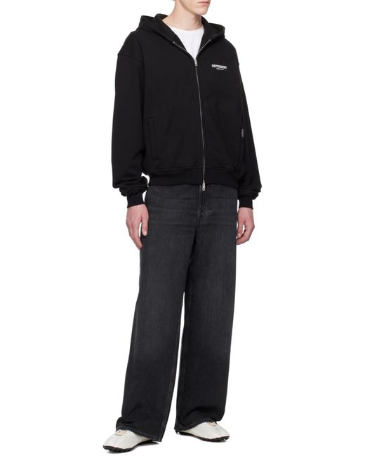 Represent Blue Full Zip Hoodie Jacket for men
