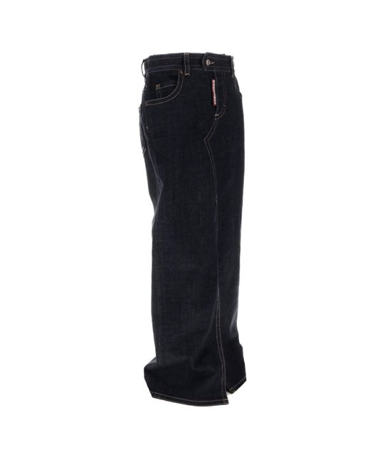 DSquared² Blue Denim Midi Skirt