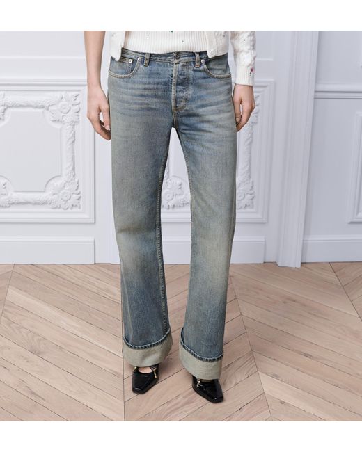Dior Gray Flared Jeans