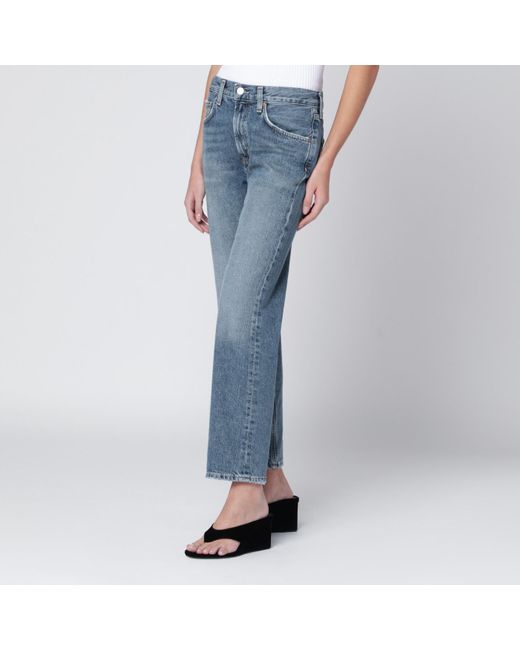 Agolde Blue Valen Frayed Jeans
