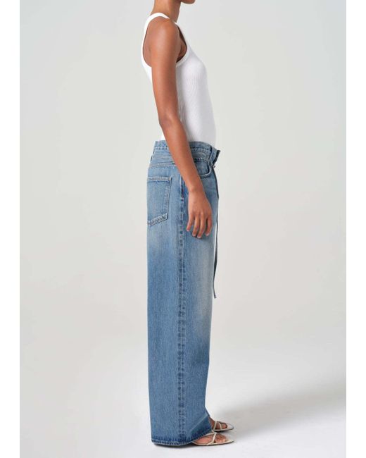 Agolde Blue Jeans With Belt Loops