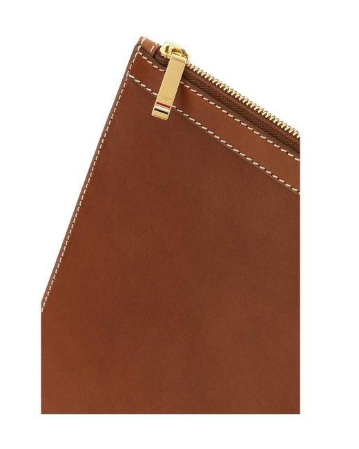 Thom Browne Brown 4-Bar Document Holder for men