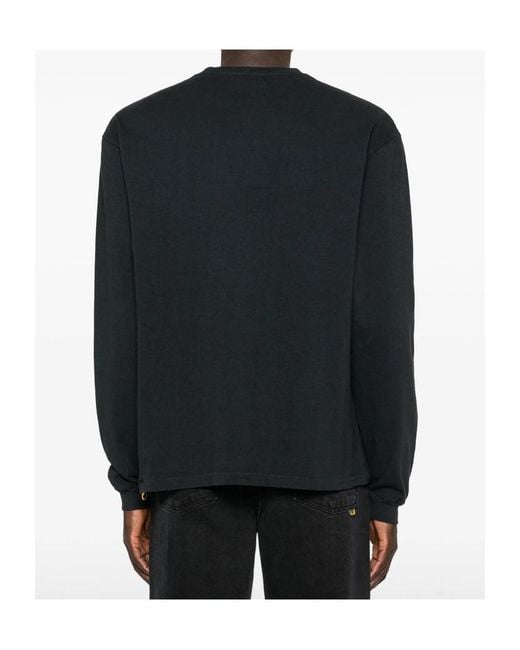 GALLERY DEPT. Black French Logo Lux Long-Sleeved T-Shirt for men