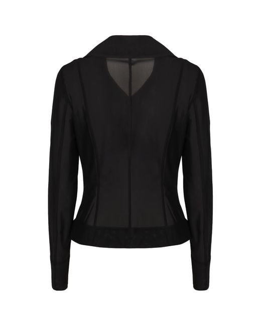 Herno Black Long-Sleeved Zip-Up Jacket