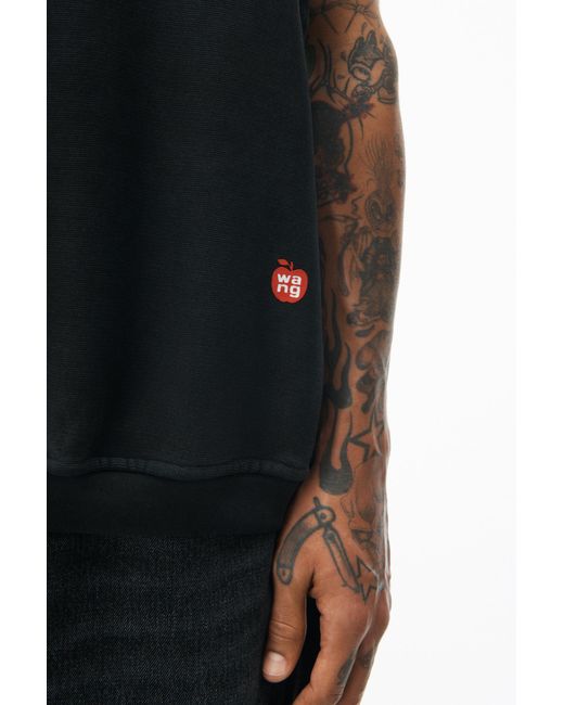 Alexander Wang Black Logo Printed Sleeveless Tank Top