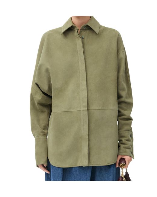 Loewe Green Draped Shirt