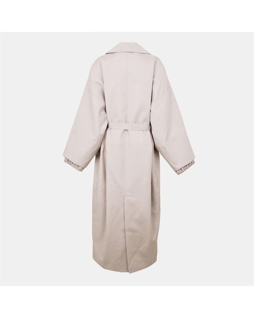 Jacquemus Natural Lapel Long-Sleeved Trench Coat