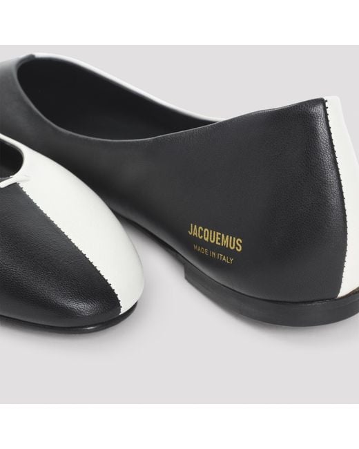 Jacquemus White Two-Toned Flat Shoes