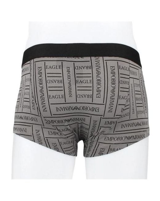 Emporio Armani Gray Logo Underwear for men