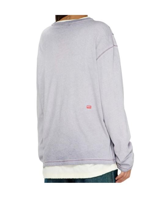 DIESEL Purple Long-Sleeve T-Shirt