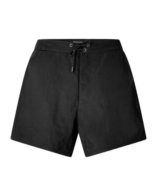 Saint Laurent Black Saint Logo Swim Sn52 for men