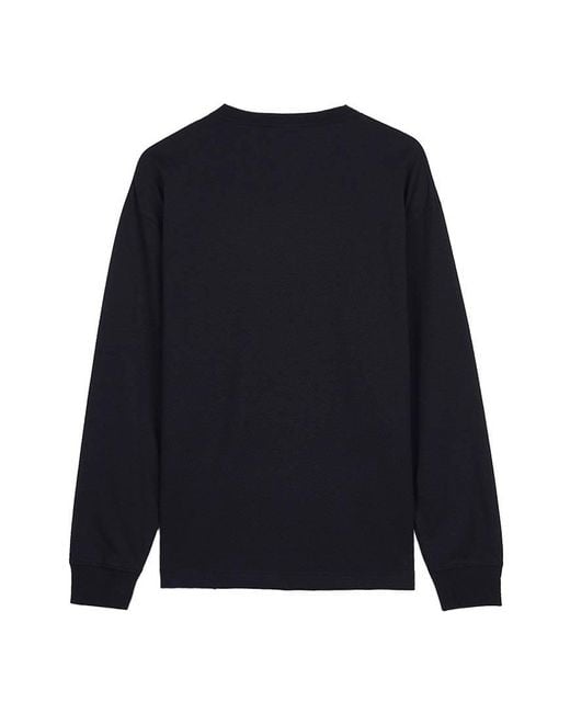NANGA Blue Box Logo Long-Sleeve T-Shirt for men