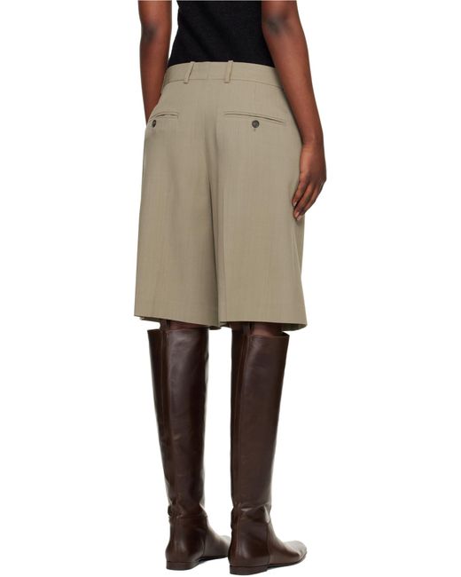 Totême Green Totême Tailored Bermuda Shorts