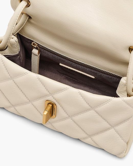 Marc Jacobs White The Quilted Mini Dual Shoulder Bag