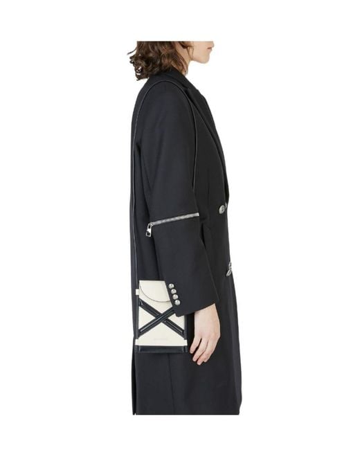 McQueen White Micro The Curve Crossbody Bag