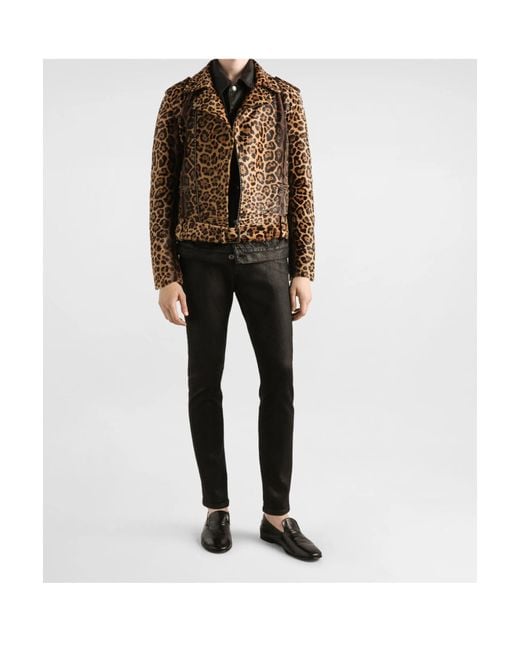 Dolce & Gabbana Black Logo Patch Straight-Leg Jeans for men