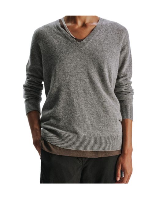 The Row Gray Long-Sleeved Sweater