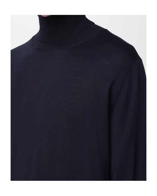 Roberto Collina Blue Turtleneck Sweater for men