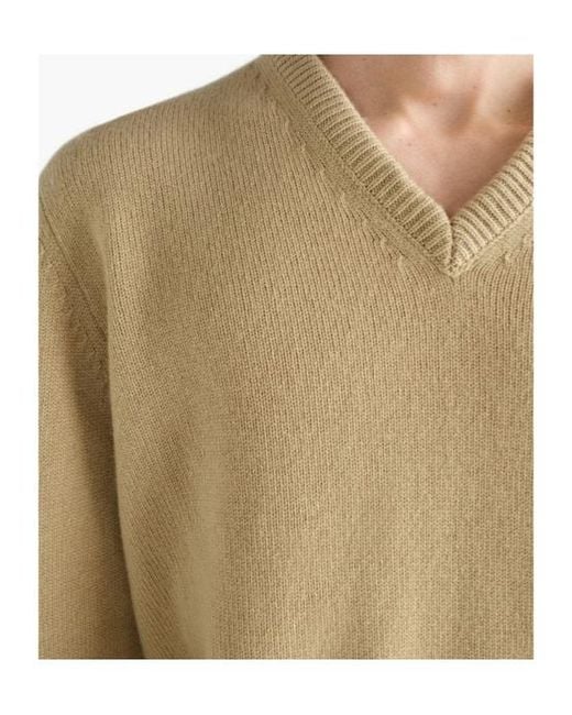 Lemaire Natural V-Neck Sweater for men
