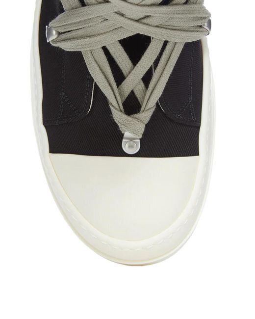 Rick Owens Black Megalace Sneakers