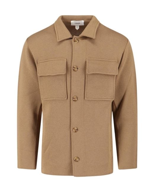 Lardini Brown Single-Breasted Tailored Jacket for men