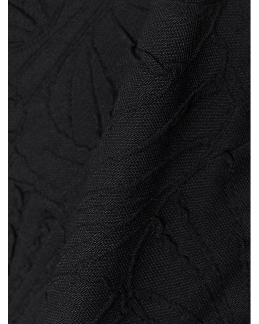 Loulou de Saison Black Hephaistos Stretch-Cloqué Bikini Briefs