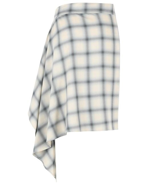 Coperni White Zero Viscose Skirt