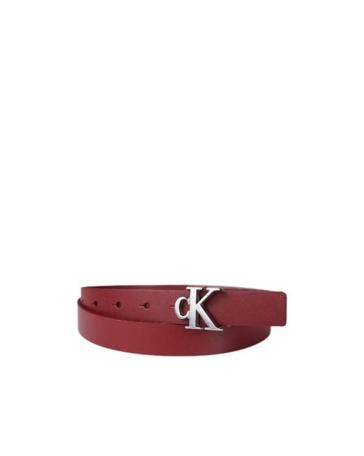 Calvin Klein Pink Logo Belt for men
