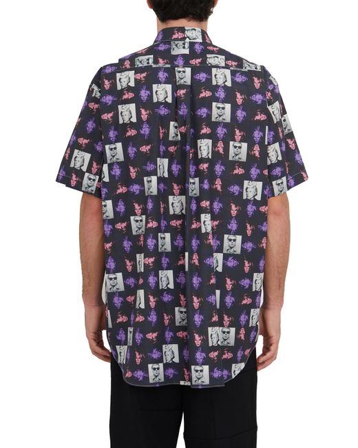 Comme des Garçons Blue A Short Sleeved Shirt for men