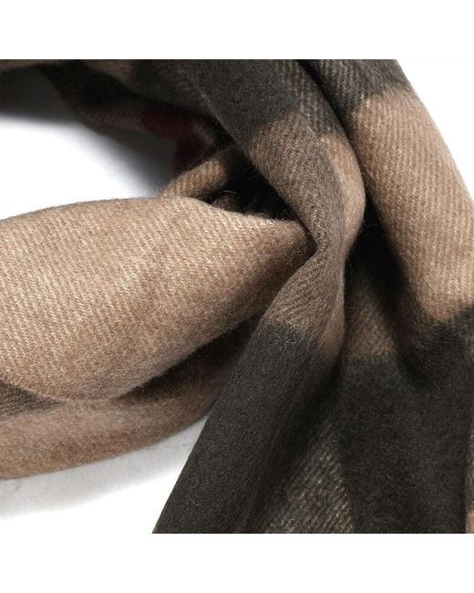 Burberry Natural Checkered Scarf for men